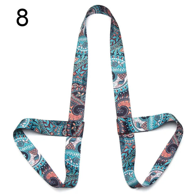 Multicolor Sports Accessories Fitness Exercise Stretch Carry Straps Yoga Belt Sport Sling Shoulder Yoga Mat Strap Belts
