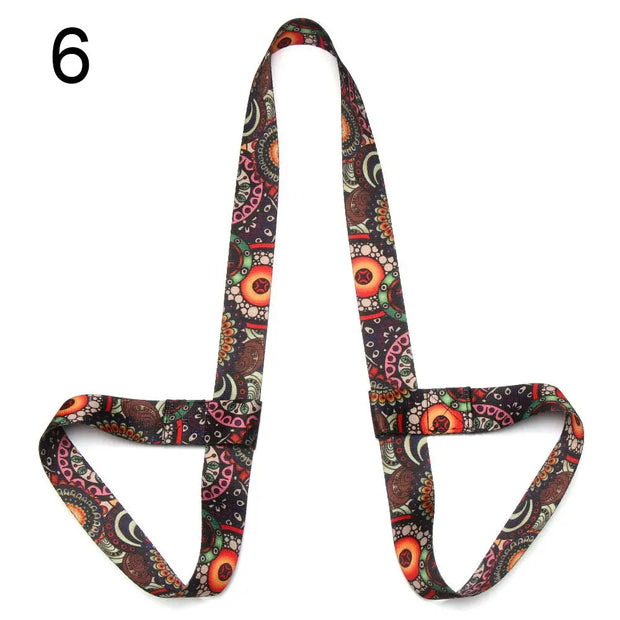 Multicolor Sports Accessories Fitness Exercise Stretch Carry Straps Yoga Belt Sport Sling Shoulder Yoga Mat Strap Belts