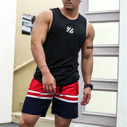 Men's Summer Singlets Quick Dry Sleeveless Gym Shirts Fitness Tank Tops Training Wear.