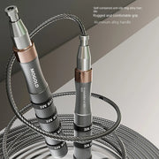 Self-Locking Bearing Skipping Rope, Aluminum Alloy Handle, Adjustable Rope Length.