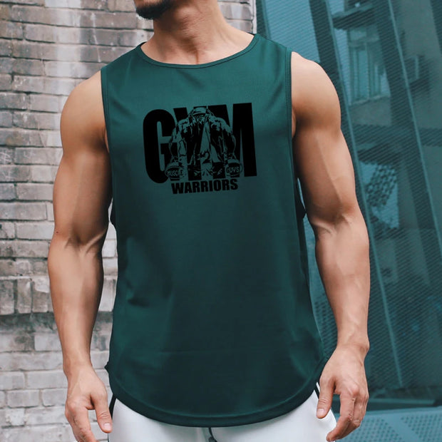 Men's Summer Mesh Quick Dry Fitness Tank Tops Casual Moisture Wicking Sleeveless Shirt.