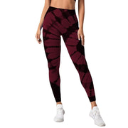 Seamless Tie-dye High-waist  Breathable Yoga Trousers, Tight-fitting Bottoming.