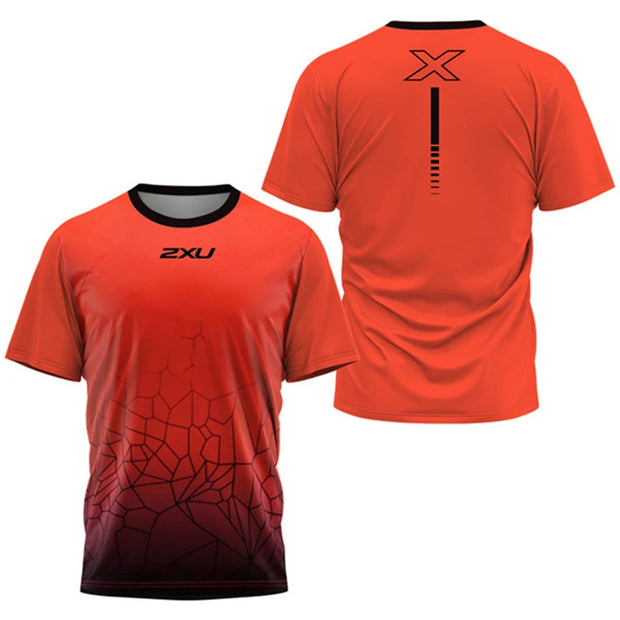 Men's T Shirt Fitness Breathable Short Sleeve Loose O-Neck Top.