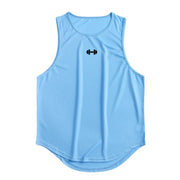 Summer Men's Gym Tank Top Fitness Training Clothing Quick-drying Loose Bodybuilding Sleeveless Shirt.