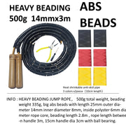 NEVERTOOLATE Heavy Big Beading Jump Rope Wood Handle.