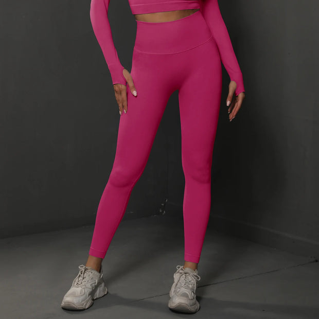 Women's Seamless Gym Leggings Yoga Pants Sexy High Waist Booty Lifting.