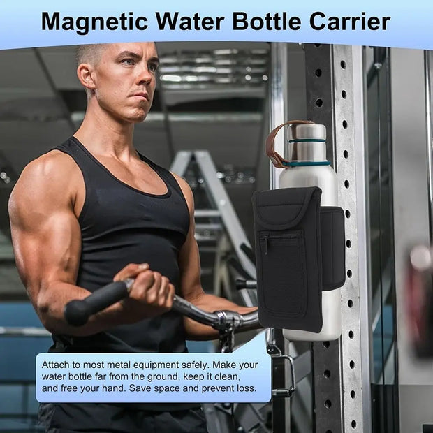 Universal Water Bottle Sleeve Portable Magnetic And Elastic Waterproof Bottle Holder.