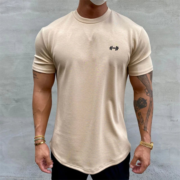 Men's Fitness Loose Casual Lifestyle Wear T-shirt Streetwear.