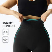 Women's High Waist Seamless Leggings Hips Tight Peach Buttocks.