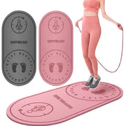 Skipping Rope Mat Anti-noise. Nonslip Shock Absorption TPE Mat.