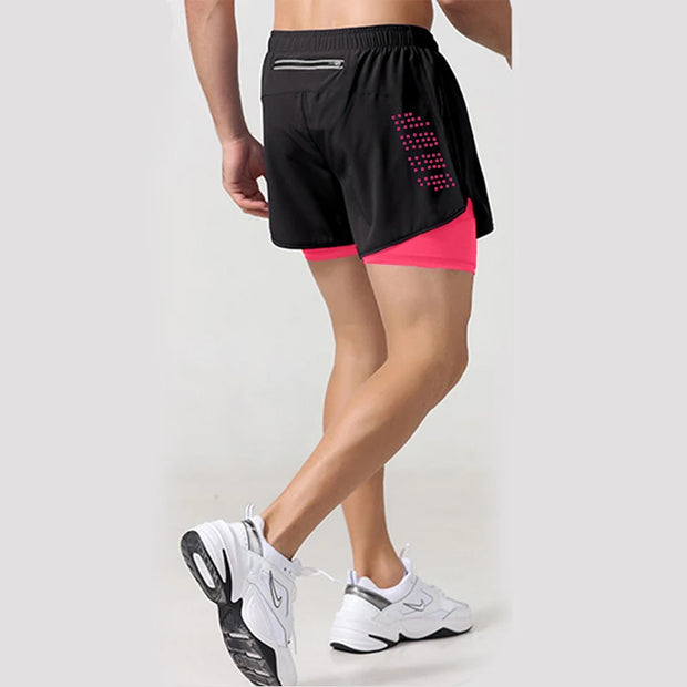 Men's Fitness Shorts Sports, 2 In 1 Quick Dry Workout And Summer Shorts.