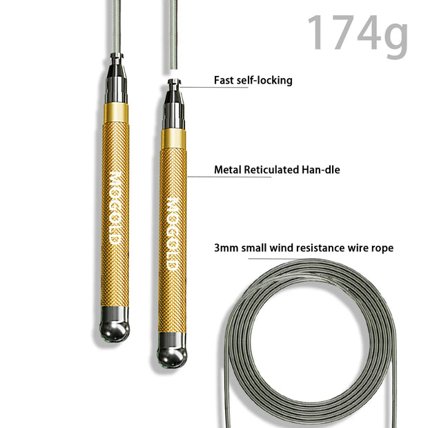 Mogold Speed Skipping Rope, Aluminum Alloy Handle.