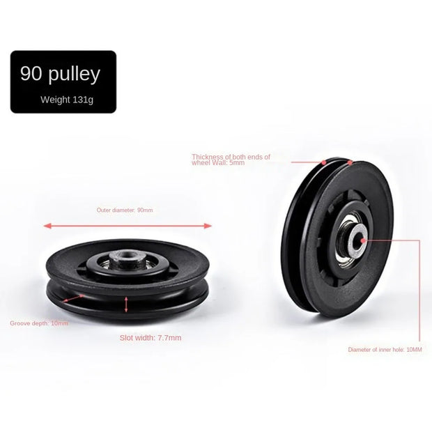 Nylon Bearing Pulley Wheel for Gym Fitness Equipment Cable Machine Part Wear Resistance 50/60/70/88/90/100/105/110/115/120/158mm