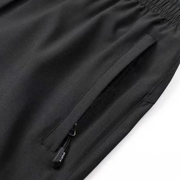 Men's Quick-drying Shorts with Elastic Drawstring Waist Reinforced Pockets for Street And Fitness Wear.