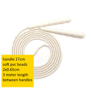 NEVERTOOLATE beaded skipping rope long handle freestyle and  crossfit