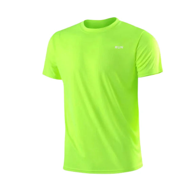 Men's Quick Dry Short Sleeve Moisture Wicking Round Neck.