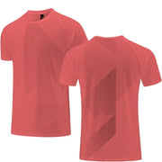 Men's Running T-shirt Quick Drying Fitness T Shirt, Breathable Jogging Sportswear Unisex Tops.