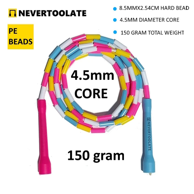 NEVERTOOLATE hard beaded fitness freestyle jump rope.