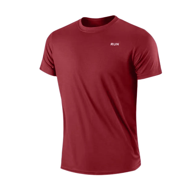 Men's Quick Dry Short Sleeve Moisture Wicking Round Neck.