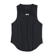 Summer Men's Gym Tank Top Fitness Training Clothing Quick-drying Loose Bodybuilding Sleeveless Shirt.