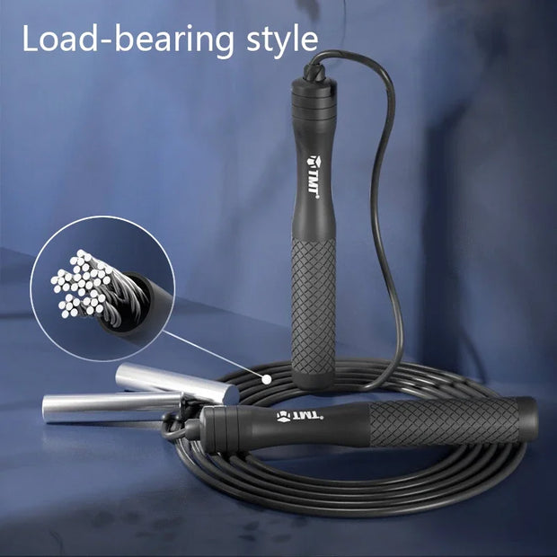 TMT Speed Jump Rope Non-Weight Bearing Skipping Professional Grip.