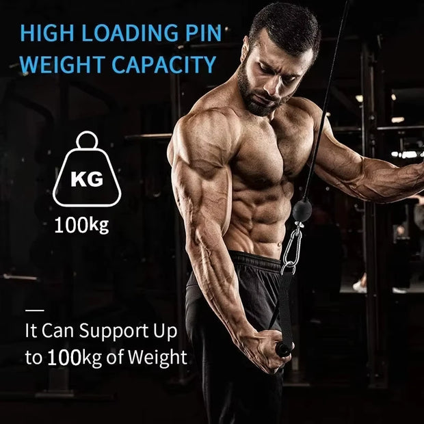 Gym Wire Rope Fitness Cable Pulley Machine System Heavy Duty Steel Rope For Home Gym LAT Pulldown Lift Load Workout Bodybuilding