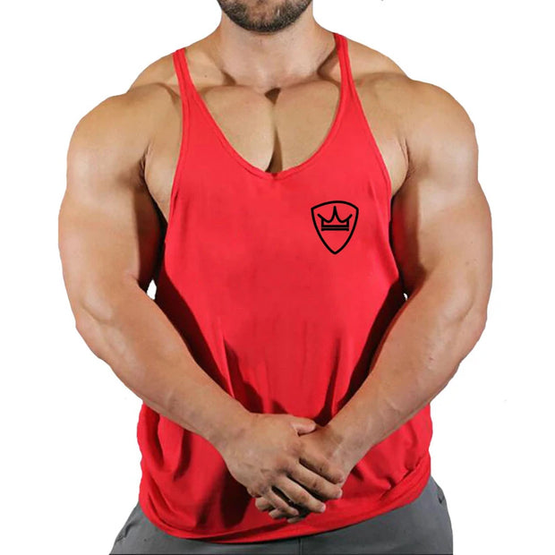 mens tank tops shirt fitness clothing vest sleeveless cotton.