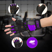 1 Pair Weightlifting Gloves Yoga Gloves for Women Body Building Gym Training Fitness Cycling Riding Gloves Workout Sports Gloves