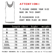 Fitness vest Men's Gym 2d printed tops round neck sport T-shirt breathable quick dry vest