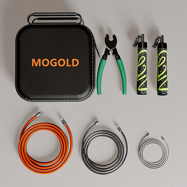 Mogold Professional Jump Rope Set Aluminum Alloy Handle