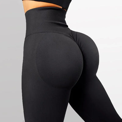 Women's High Waist Seamless Leggings Hips Tight Peach Buttocks.