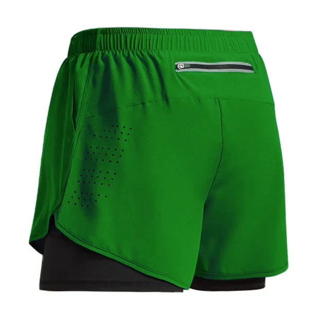 Men's Fitness Shorts Sports, 2 In 1 Quick Dry Workout And Summer Shorts.