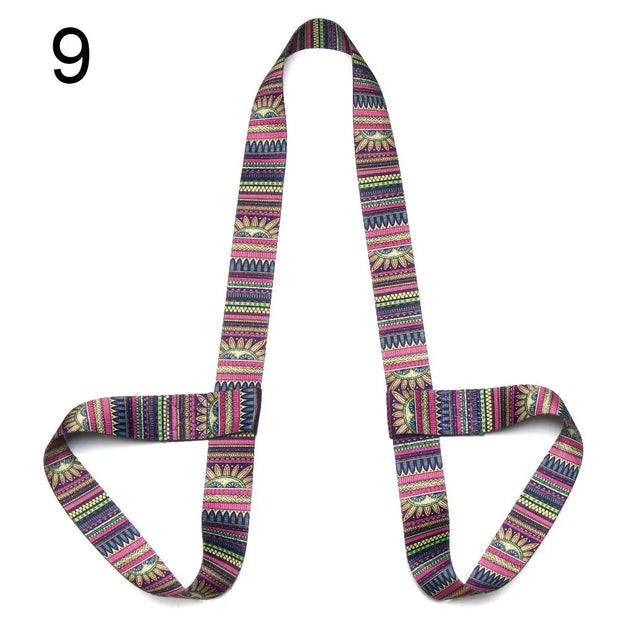 Multicolor Sports Accessories Fitness Exercise Stretch Carry Straps Yoga Belt Sport Sling Shoulder Yoga Mat Strap Belts