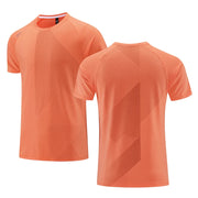 Men's Running T-shirt Quick Drying Fitness T Shirt, Breathable Jogging Sportswear Unisex Tops.