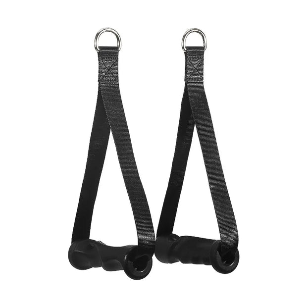 Fitness Pull Down Handle Grip Double Head Rope Triceps, Biceps And Back Muscle.