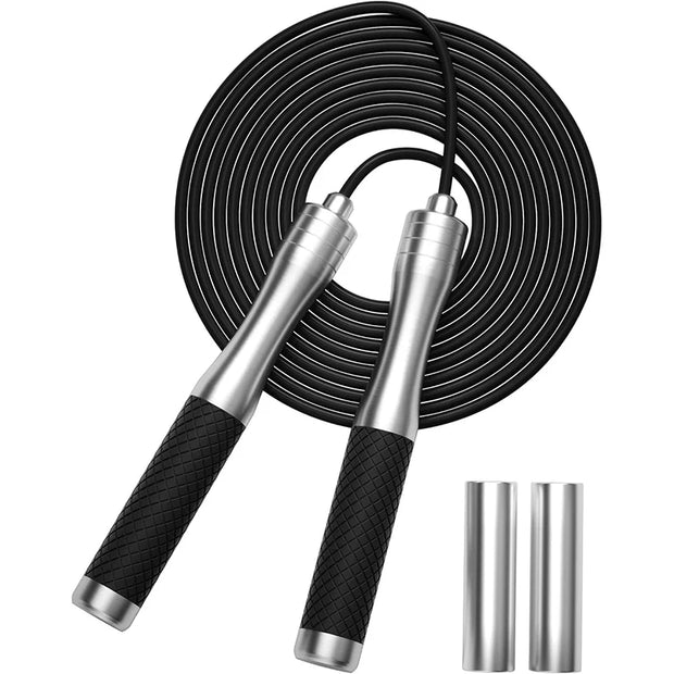 Speed Jump Rope, Alloy & Silicone Handle.