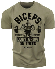 Summer Men's Fitness T-shirt High Quality Short Sleeve.