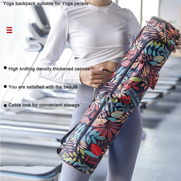 Yoga Mat Bag Printed, Sports Mat Bag Pilates.