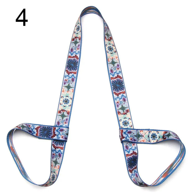 Multicolor Sports Accessories Fitness Exercise Stretch Carry Straps Yoga Belt Sport Sling Shoulder Yoga Mat Strap Belts