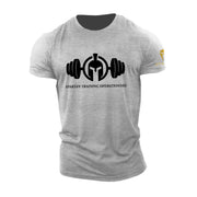 Men's Quick Drying Fitness T-Shirts Spartan Short Sleeeve Top.