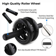 AB Roller Wheel With Knee Pad And Resistance Bands AB Roller Workout