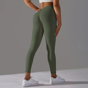 Yoga Leggings Back V Butt Sexy Leggings Women Yoga Pants Fitness Workout Gym Running Leggings High Waist Active Wear Tight Pants