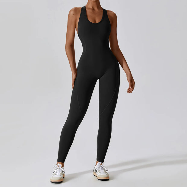 Women's Jumpsuit Wear Overall Outfit push-up Activewear For Yoga, Pilates And Fitness.