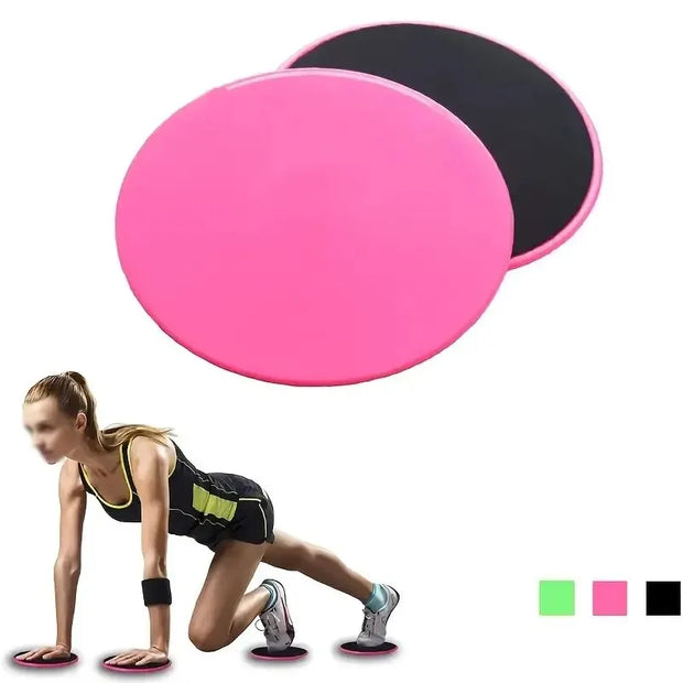 2Pcs Sliding Discs, Fitness Foot Sliding Pads, Workout Equipment For Abdominal Core Training, Body Shaping