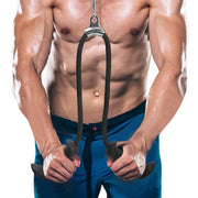 Fitness Pull Down Handle Grip Double Head Rope Triceps, Biceps And Back Muscle.