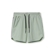 Men's Single-Layer Woven Quick Dry Solid Color Fitness Shorts.