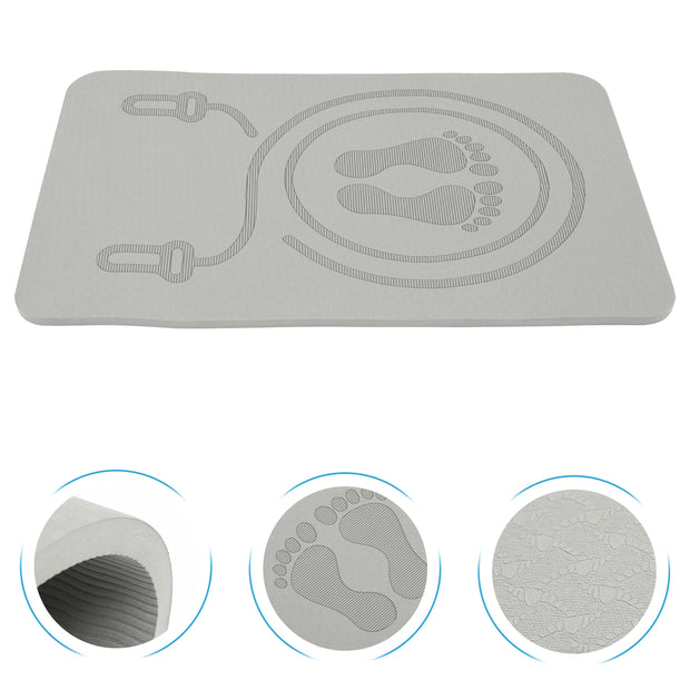 Skipping Mat Non Slip, Multi-function Carpet Portable. TPE Shock-absorbing.