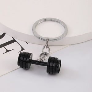 Dumbbell Korean Key Chain Couple Pendant
