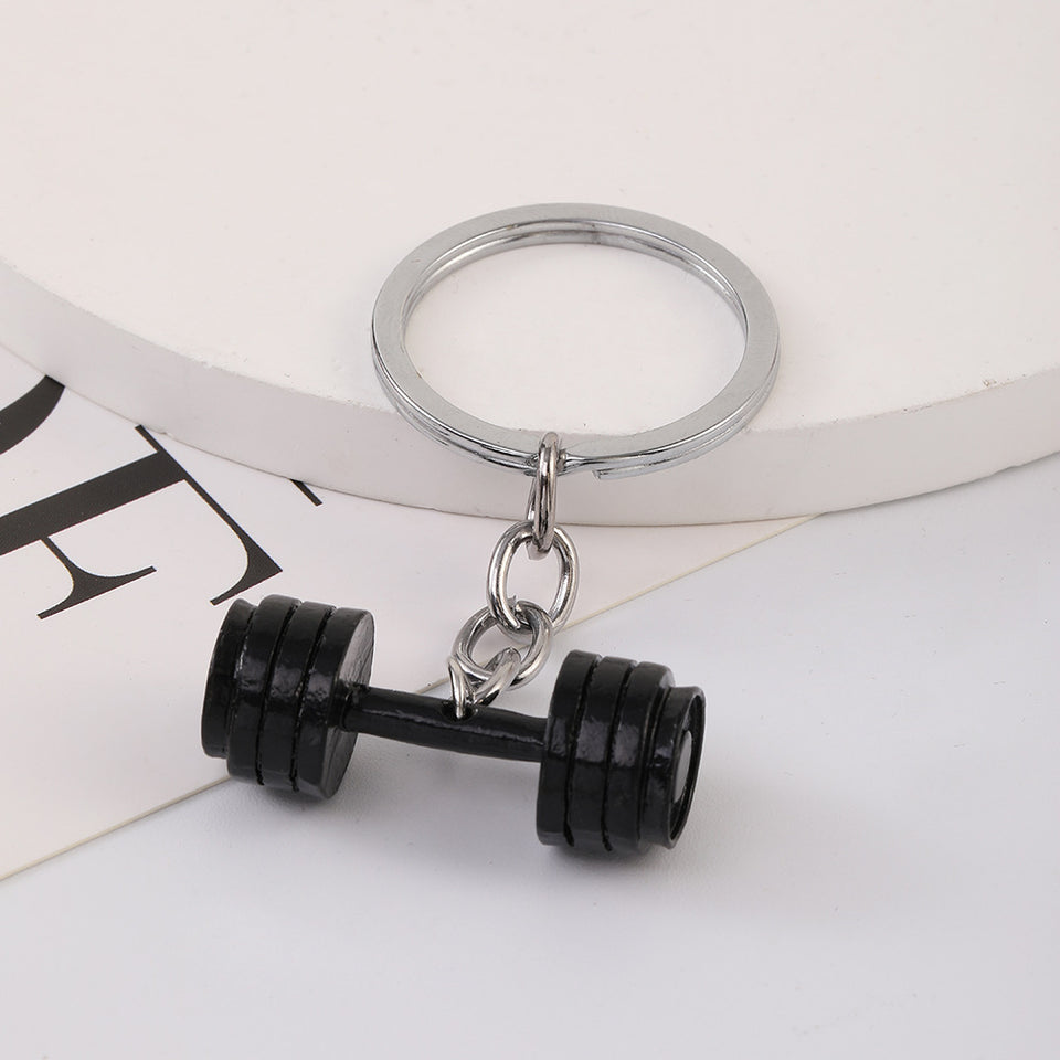 Dumbbell Korean Key Chain Couple Pendant